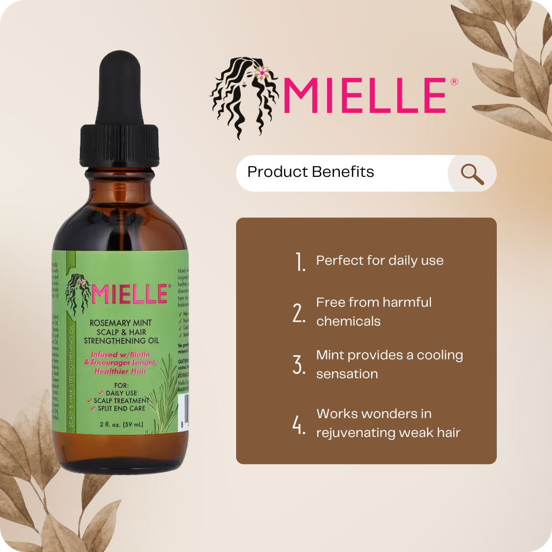 Mielle - 100% Pure Natural Hair & Scalp Strengthening Serum